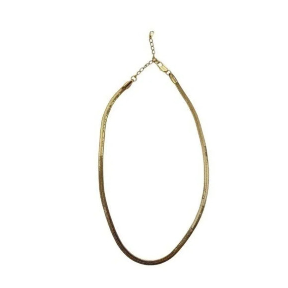 Gold Tone Snake Chain 40cm 15.75in NEW - Picture 2 of 3